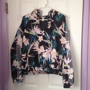 Floral Windbreaker